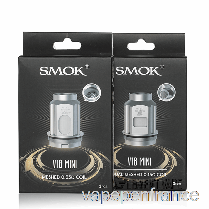 Smok Tfv18 Mini Bobines De Remplacement 0.2ohm Tfv18 Mini Bobines De Maille Stylo Vape